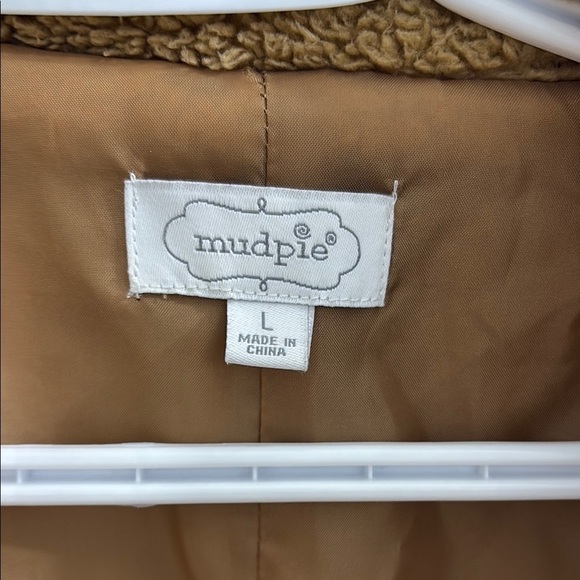 NWOT Mud Pie Tan Teddy Jacket Plush Oversized Fit - Picture 2 of 5